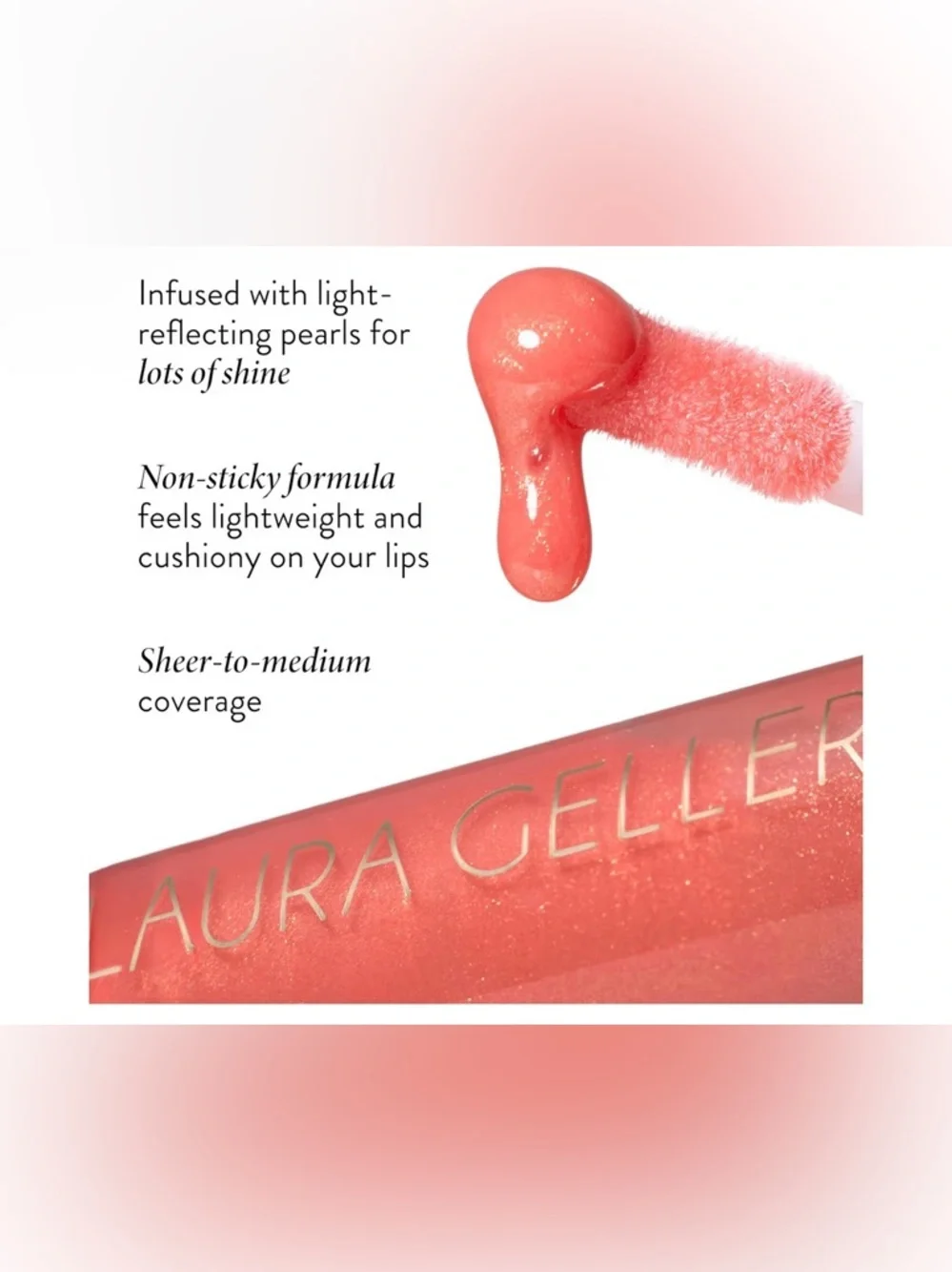 Laura Geller Lip Gloss in Peach, Coral and Rose